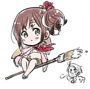 A 'chibi' drawing of Wy included after her comic debut[2].