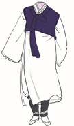 A sketch of his hanbok.