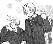 Romano in a suit with his brother, at a world meeting.