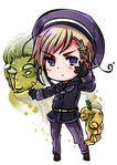 A chibi-Norway and one of his magical creatures