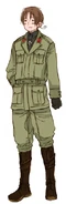 North Italy in a WWII corporal MVSN uniform (from Himaruya's series of WWII uniform sketches).