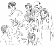 Himaruya's preliminary sketches of Taiwan.