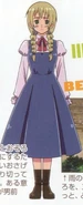 Liechtenstein with her braided hair from the anime.