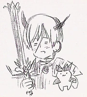 A self-portrait included in the back flap of Hetalia Volume 3.