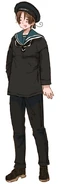 Italy in a black Italian sailor suit.