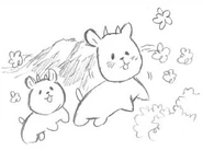 Jungfrau and another goat in Cleaning Mr. Prussia -Switzerland