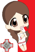 Chibi Malta(Emma Pasello) with Maltese flag