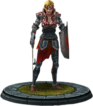 Saskia, Charaktermodell in The Witcher Battle Arena