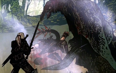 Letho durch einen Schleimling verwundet. Aus einem The Witcher 2: Assassins of Kings Flashback-Video