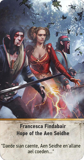 Tw3 gwent card face Francesca Findabair Hope of the Aen Seidhe.png