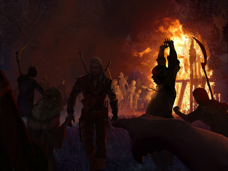 Geralt überlässt Abigail dem Mob