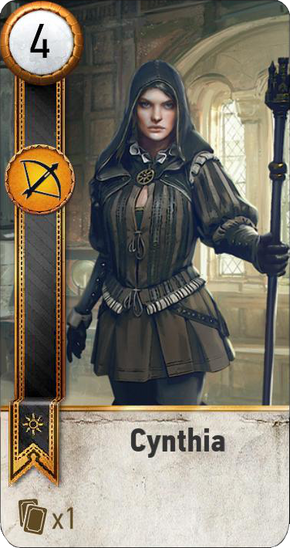 Tw3 gwent card face Cynthia