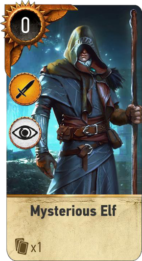 Tw3 gwent card face Mysterious Elf