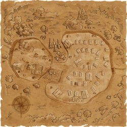 Karte der befestigten Stadt aus der Modifikation "Deception"