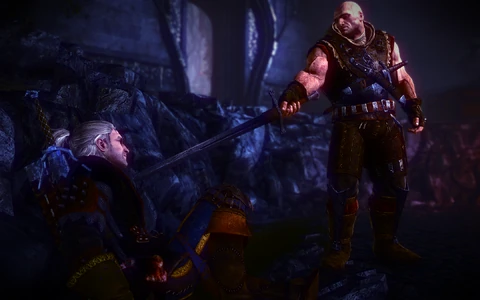 In den Elfenruinen - Letho besiegt Geralt