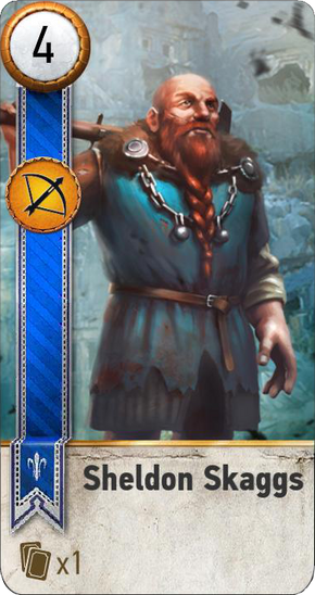 Tw3 gwent card face Sheldon Skaggs