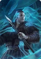 Cardart von Blaujung im Minispiel Gwint sowie im standalone-Kartenspiel Gwent: The Witcher Card Game