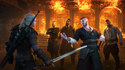 Tw3 screenshot Hearts of Stone - Geralt and bandits.png