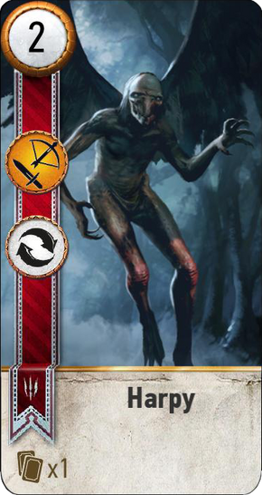 Tw3 gwent card face Harpy