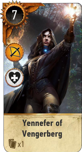 Tw3 gwent card face Yennefer of Vengerberg