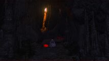 Encounter with what seems to be the ghost of the Prophet Lebioda in the Finstersenke cave.