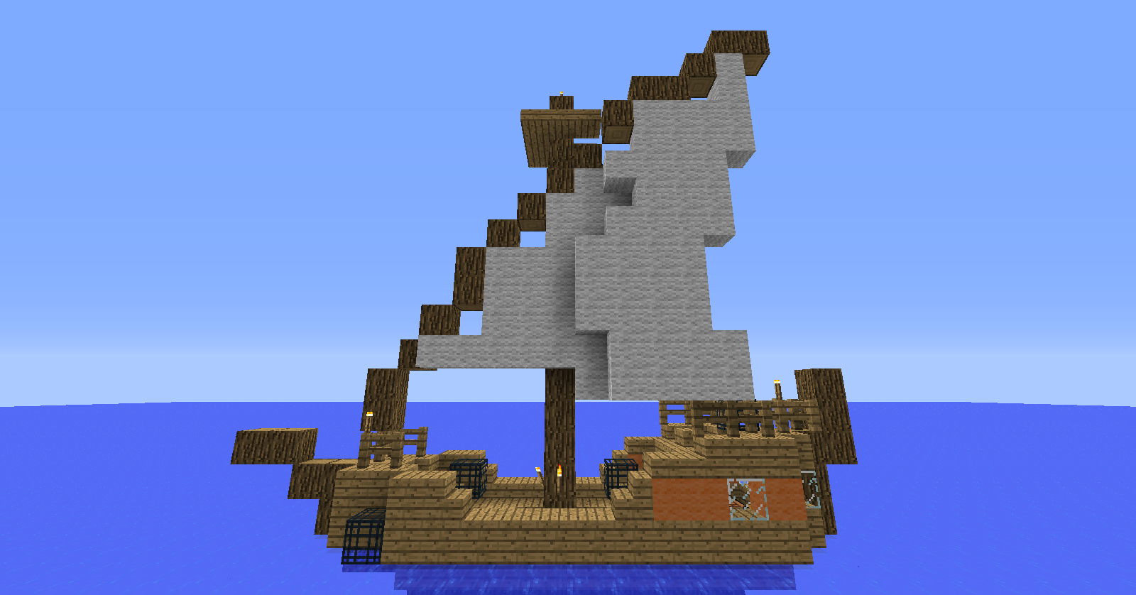 minecraft fishing boat