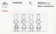 Gerald model sheet - Early Season 1