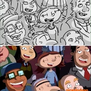 Storyboard compared to final animation