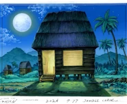 Painting of Miles and Stella's hut