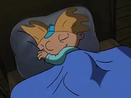 Baby Arnold sleeping peacefully