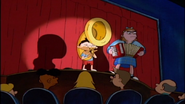 Big Patty playing the accordion