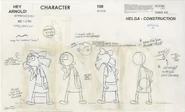 Helga model sheet - Season 2