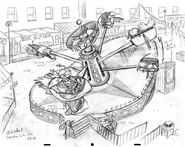 Rough background design by Steve Lowtwait