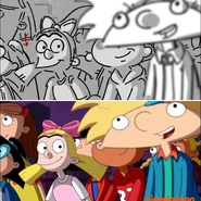 Storyboard compared to final animation