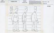 Model sheet of Peter