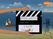Summer Love. Babewatch clapper-board