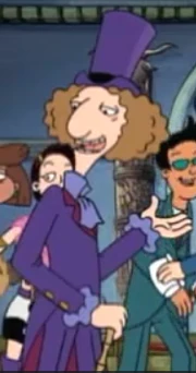 Monkeyman in his Willy Wonka-inspired attire.