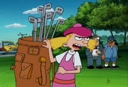 It's Helga, Dad! H-E-L-G-A