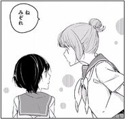 (Right) Yuuko appearance in manga.