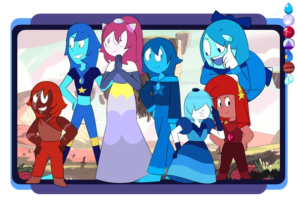 Hidden Crystal Gems Background