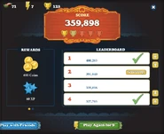 Example of the Tropy Reward Window