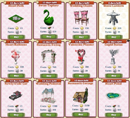 A sample of some of the limited Valentines items in the marketplace
