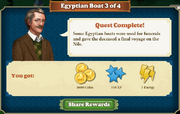 Quest Egyptian Boat 3-Rewards