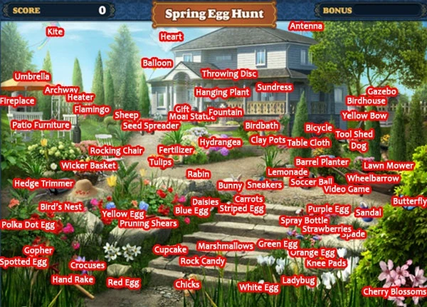 Spring Egg Hunt Object Map
