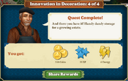 Quest Innovation in Decoration 4-Rewards