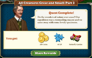 Quest All Creatures Great and Small Part 2-Rewards