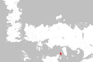 Pequeño Moraq en el mapa del mundo conocido.