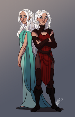 Baela and Rhaena Targaryen by Naomi©