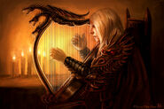 Rhaegar's Harp by Felicia Cano, Fantasy Flight Games©