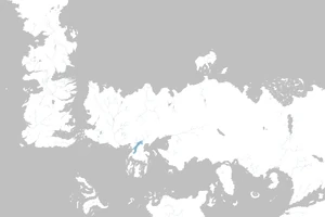 Mar de los Suspiros en el mapa del mundo conocido.